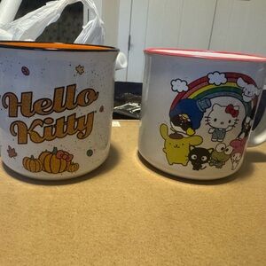 Sanrio Hello Kitty White and Orange Dining Mugs
